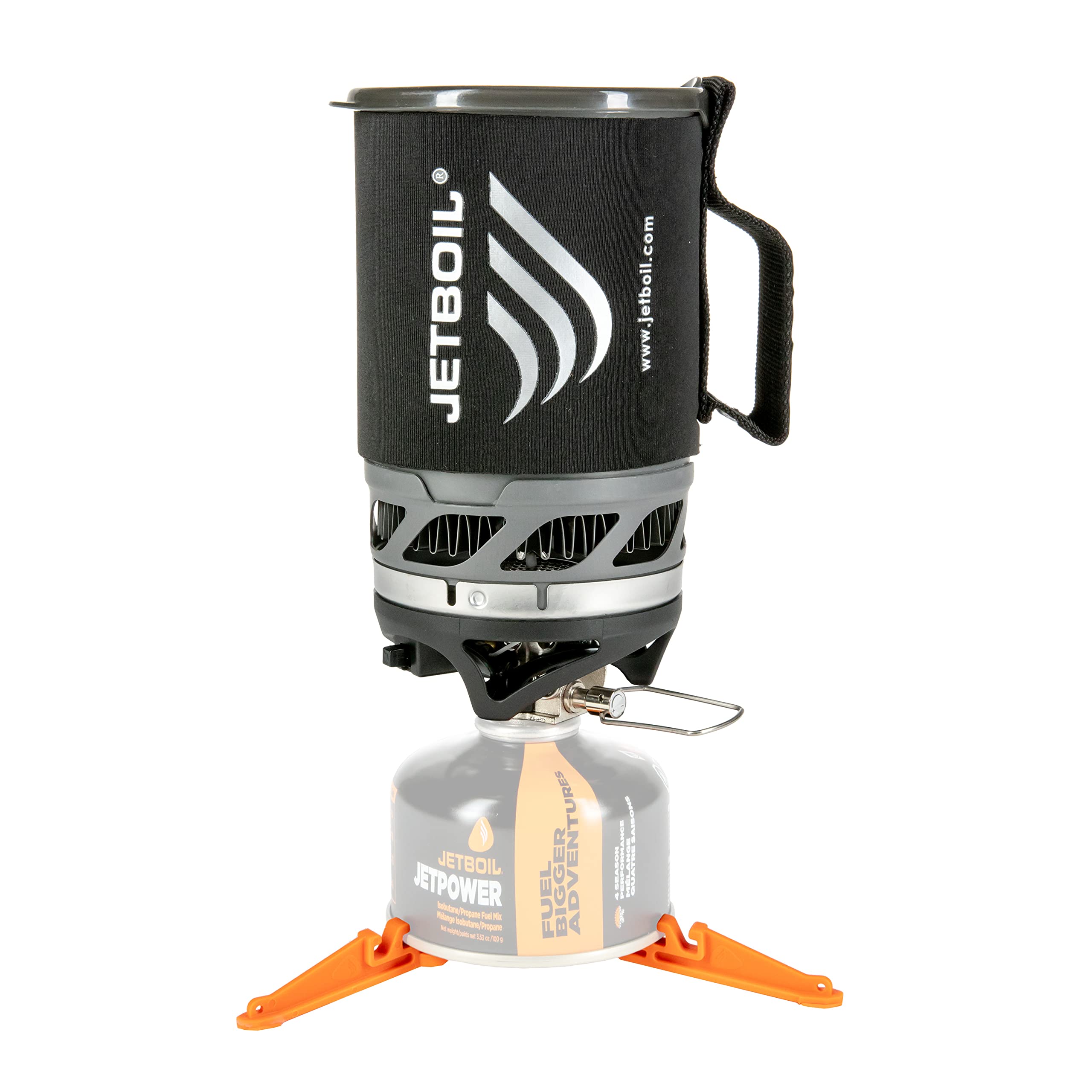 Jetboil MicroMo Lightweight Backpacking Stove with Adjustable Flame Control - Compact Camping Cook System for Hiking, Travel & Outdoor Adventures