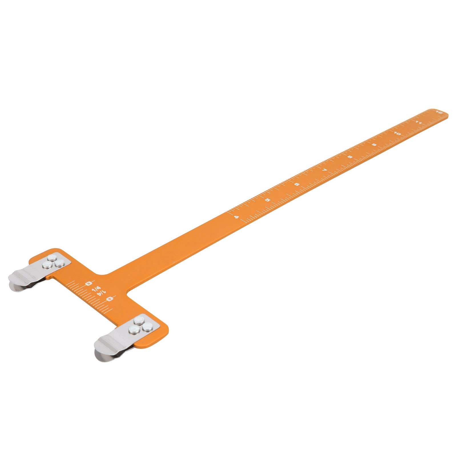 Aluminum Alloy T-Shaped Bow Ruler - Adjustable Chord Distance Measuring Tool for Archery & Carpentry | Precision Measurement for DIY Projects, Woodworking & Bow Tuning