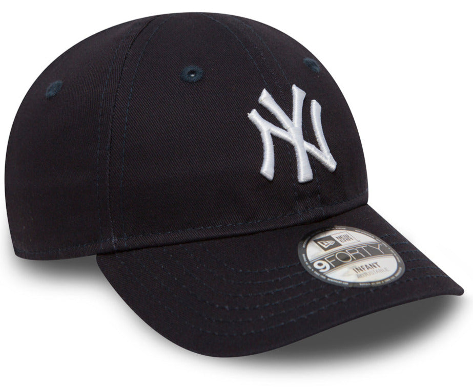 New York Yankees New Era 9Forty Stretch Fit Infant Navy Baseball Cap - Perfect for Baby Boys & Girls, Game Day Outfits & Family Photos