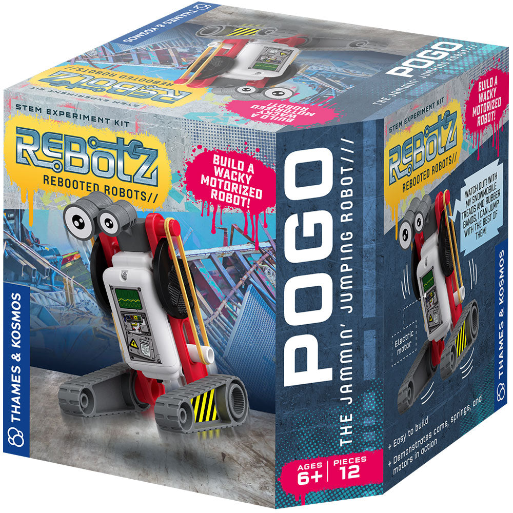 Rebotz Pogo - The Jammin' Jumping Robot Toy for Kids | Interactive STEM Robot with LED Lights & Sound Effects | Perfect for Birthday Gifts & Indoor Playtime