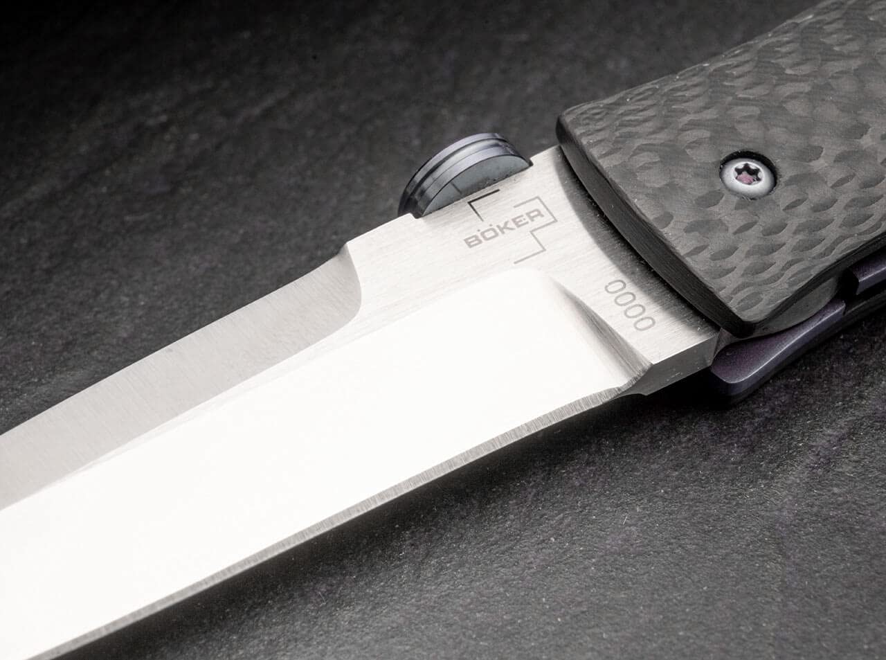 BÖKER PLUS IcePick Folding Pocket Knife - Carbon Fiber Handle, VG-10 Stainless Steel Blade, Anodized Hardware - EDC Tactical Knife for Outdoor Camping, Hiking & Survival Gear - Designed by Chuck Gedraitis