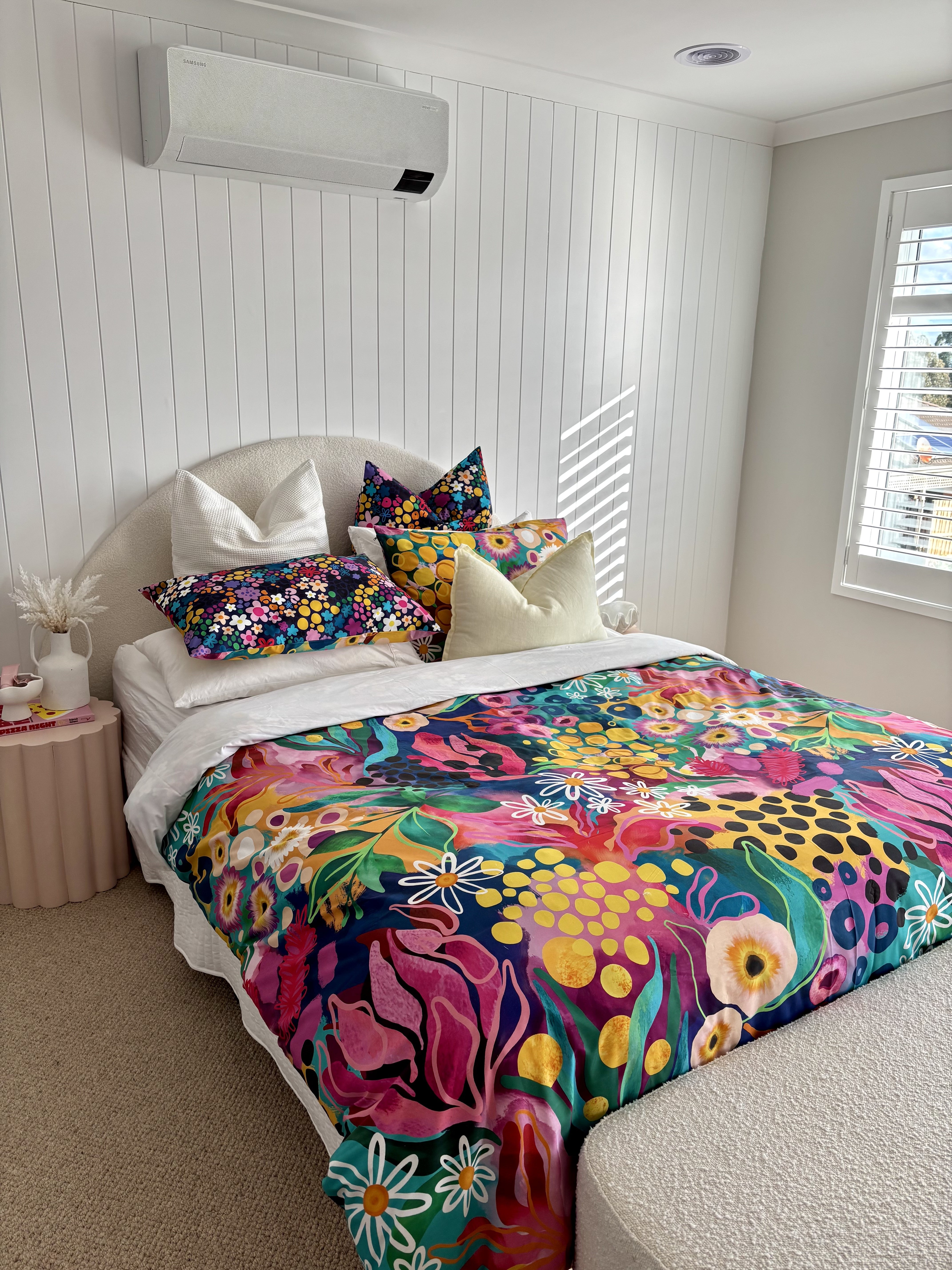 Kasey Rainbow Matilda Quilt Cover Set - Soft & Stylish Bedding for Cozy Nights - Perfect for Master Bedrooms, Guest Rooms & Dorm Decor
