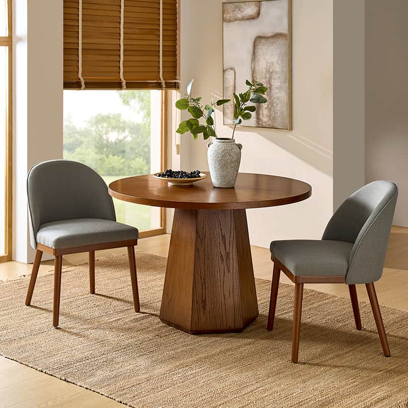 Serta Upholstered Dining Chairs with Solid Wood Legs - Comfortable Modern Kitchen & Dining Room Seating (Set of 2/4/6) for Home, Restaurant, or Office Use
