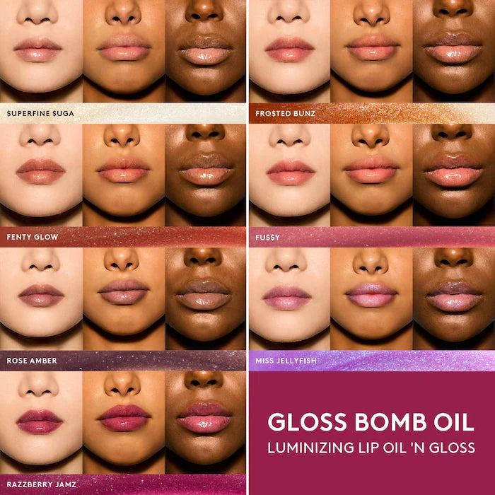 Fenty Beauty Gloss Bomb Universal Lip Luminizer - Hydrating Lip Gloss Oil for Shine & Plump Lips | Perfect for Daytime Wear, Night Out & Special Occasions