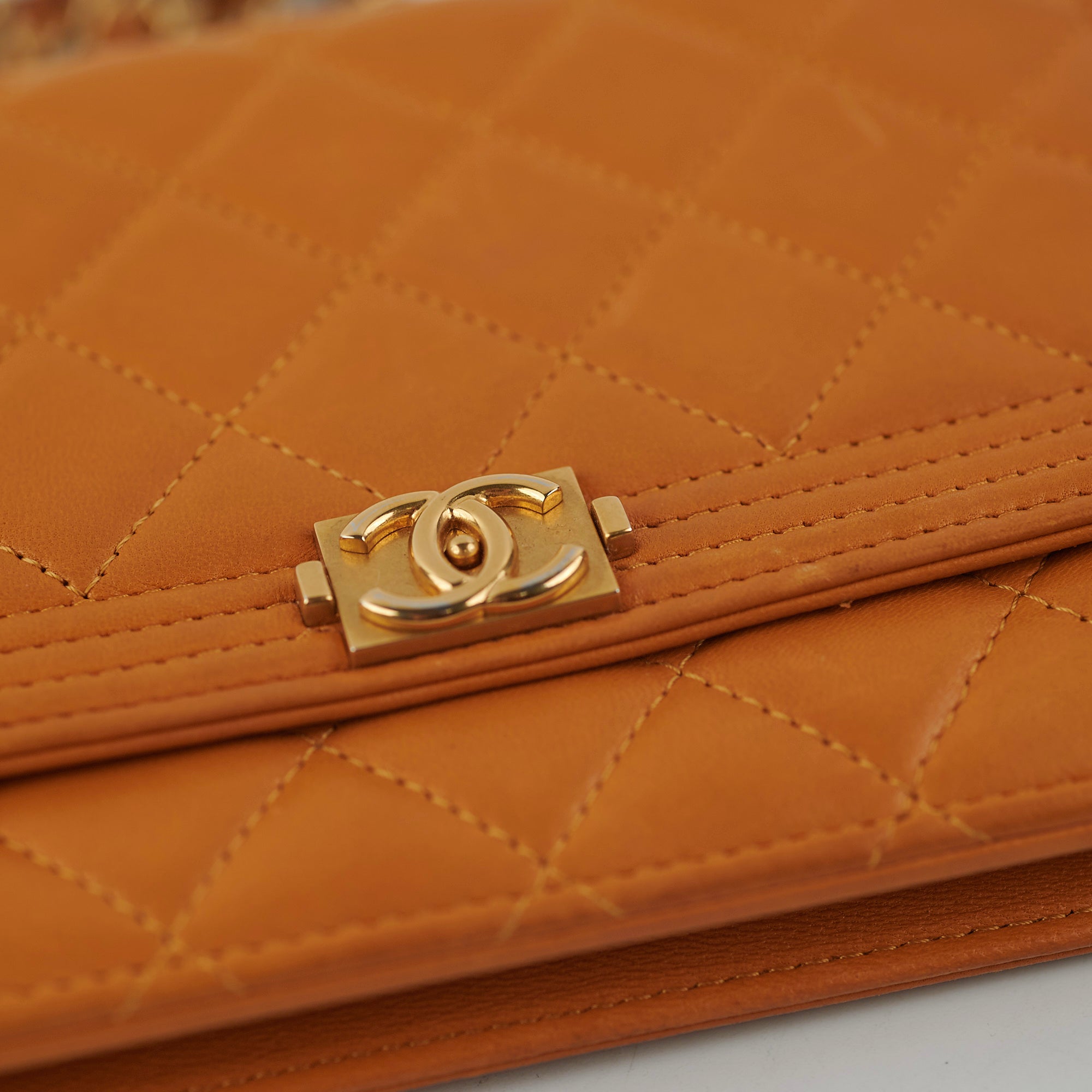 Chanel Boy Wallet On Chain WOC Lambskin Brown Crossbody Bag for Women | Luxury Designer Handbag for Everyday Use & Special Occasions