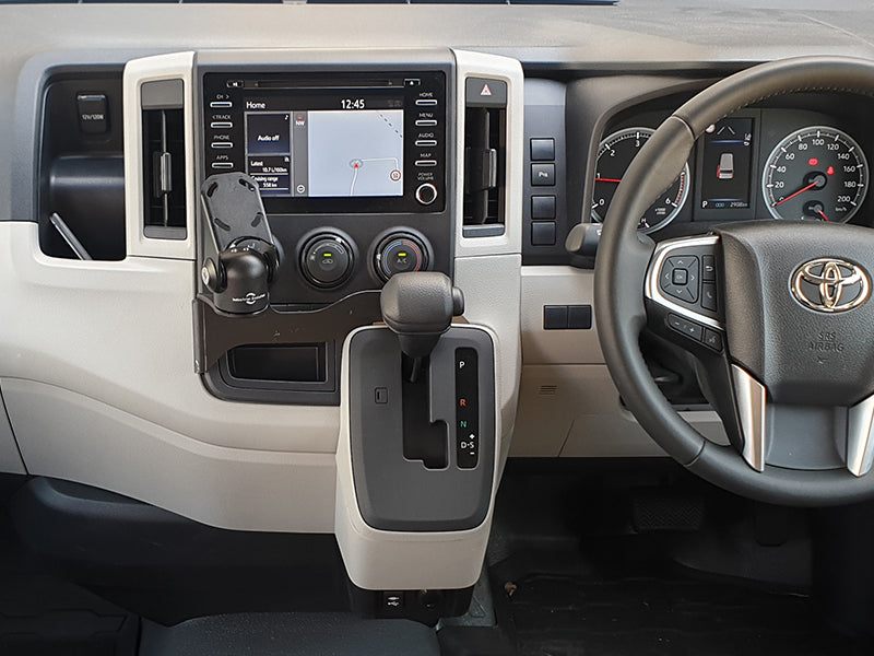 Industrial Evolution InDash Mount for Toyota HiAce (2019+) - Secure Car Phone Holder for GPS Navigation & Hands-Free Calling - Perfect for Delivery Drivers & Road Trips