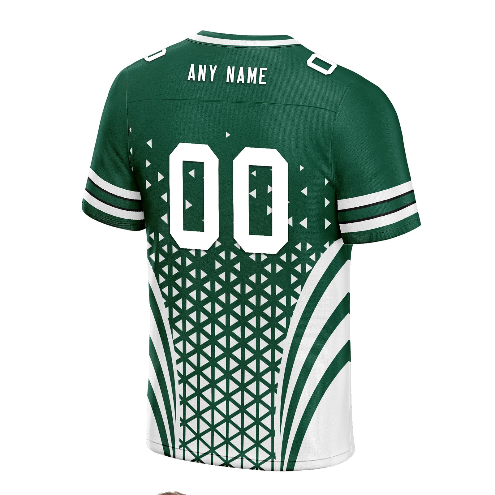 Custom Green & White New York Football Jersey with Matching Sports Shoes - Personalized Combo Set for Fans & Players | Game Day Outfit & Training Gear | D023031-28