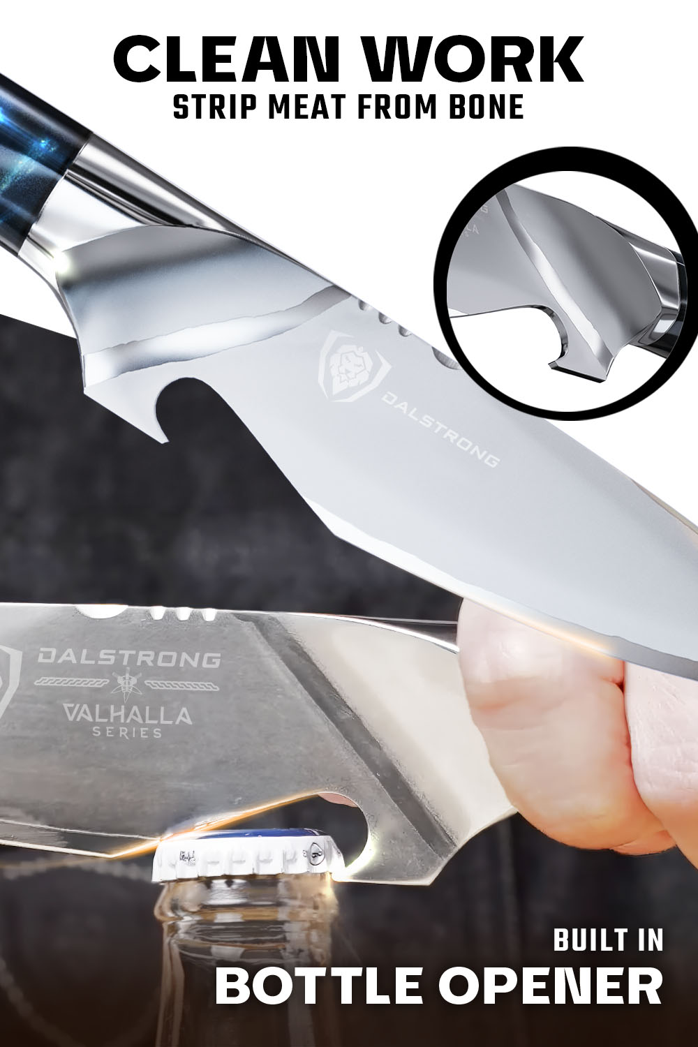 Dalstrong Valhalla Series BBQ Piranha Knife 6