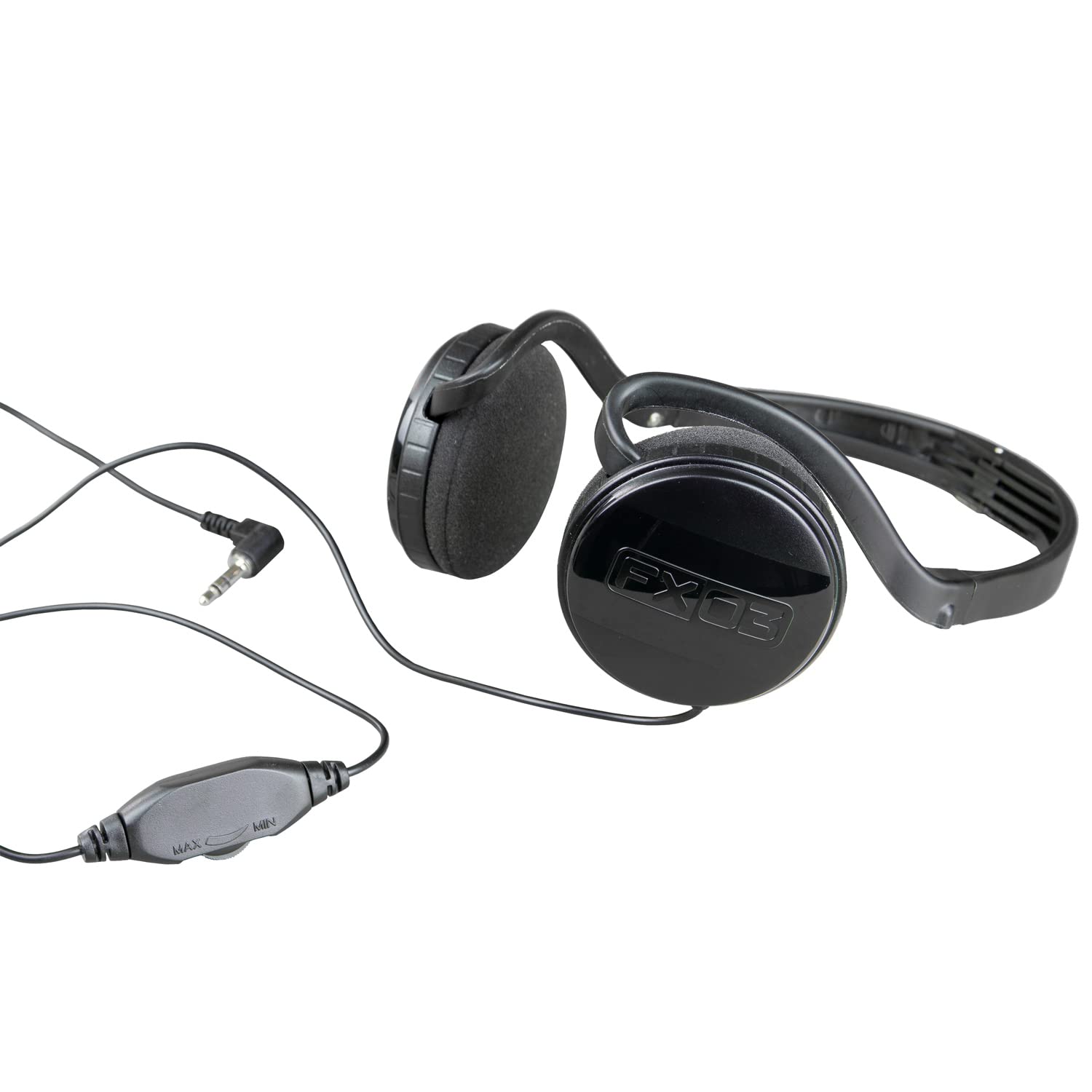 XP FX03 Wired Headphones with 3.5mm Jack & Volume Control - Metal Detector Compatible Headphones for All Devices (Smartphones, Laptops, Tablets) - Perfect for Metal Detecting, Treasure Hunting & Outdoor Adventures