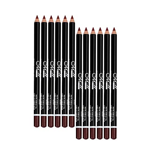 12PCS Long-Lasting Makeup Set - Waterproof Eye Shadow, Eyeliner & Lip Pencil in Wine Red | Perfect for Party, Date Night & Professional Makeup Looks