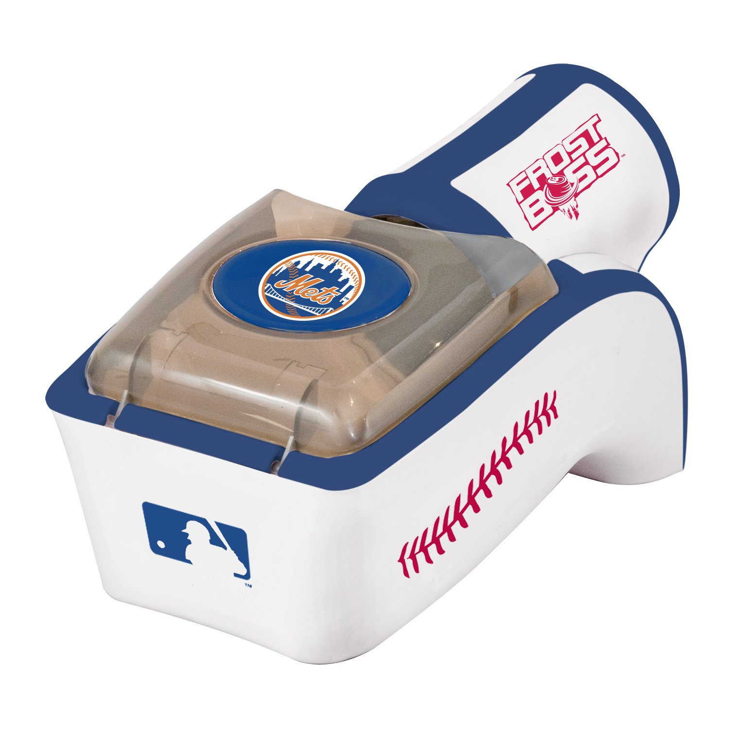MLB New York Mets Insulated Beer Can Cooler - Keep Drinks Cold for Baseball Games, Tailgating & Outdoor Parties