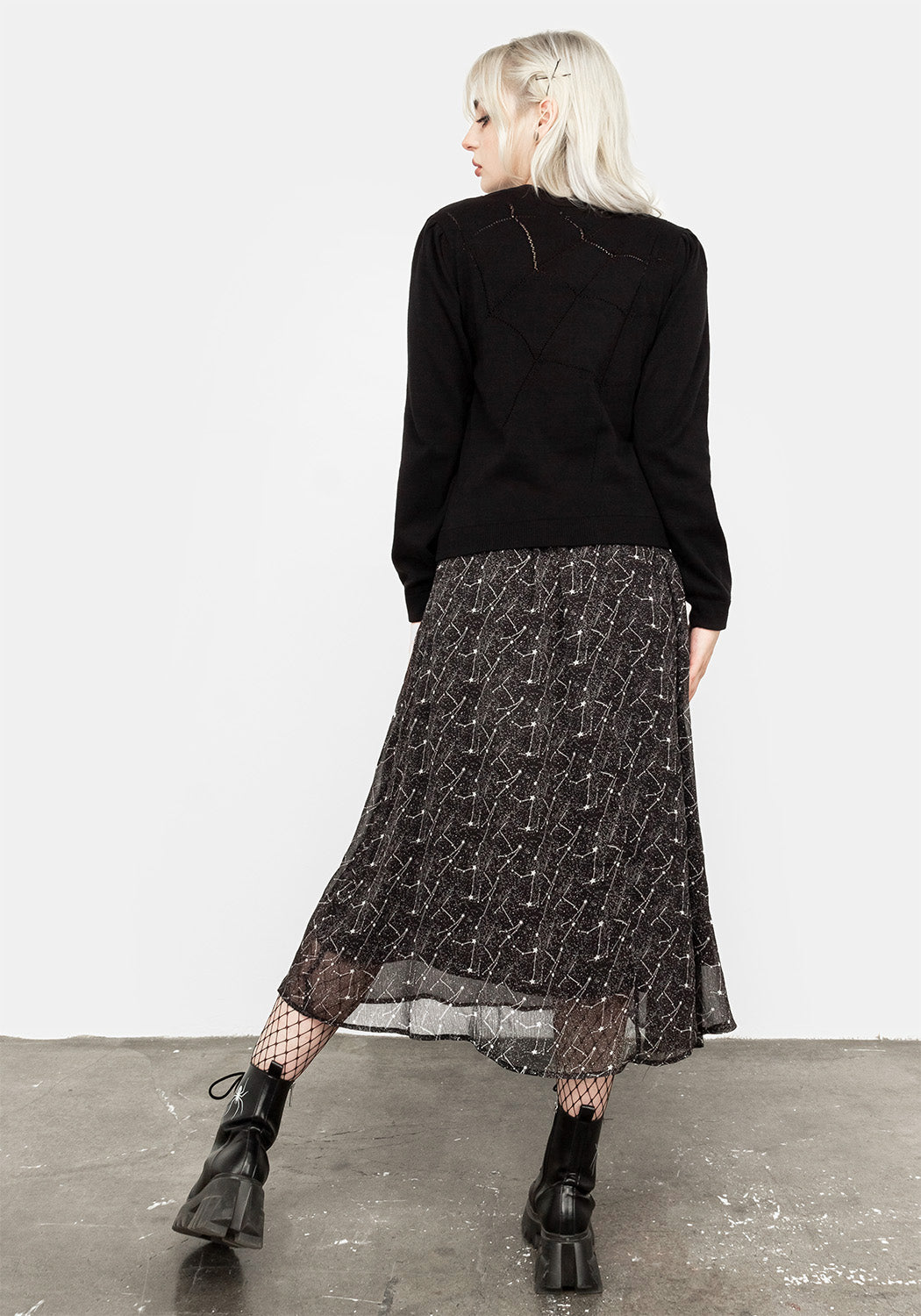 Lolth Puff Sleeve Crop Pointelle Jumper for Women - Trendy Knit Sweater with Lace Details - Perfect for Casual Outfits, Date Nights & Fall Layering