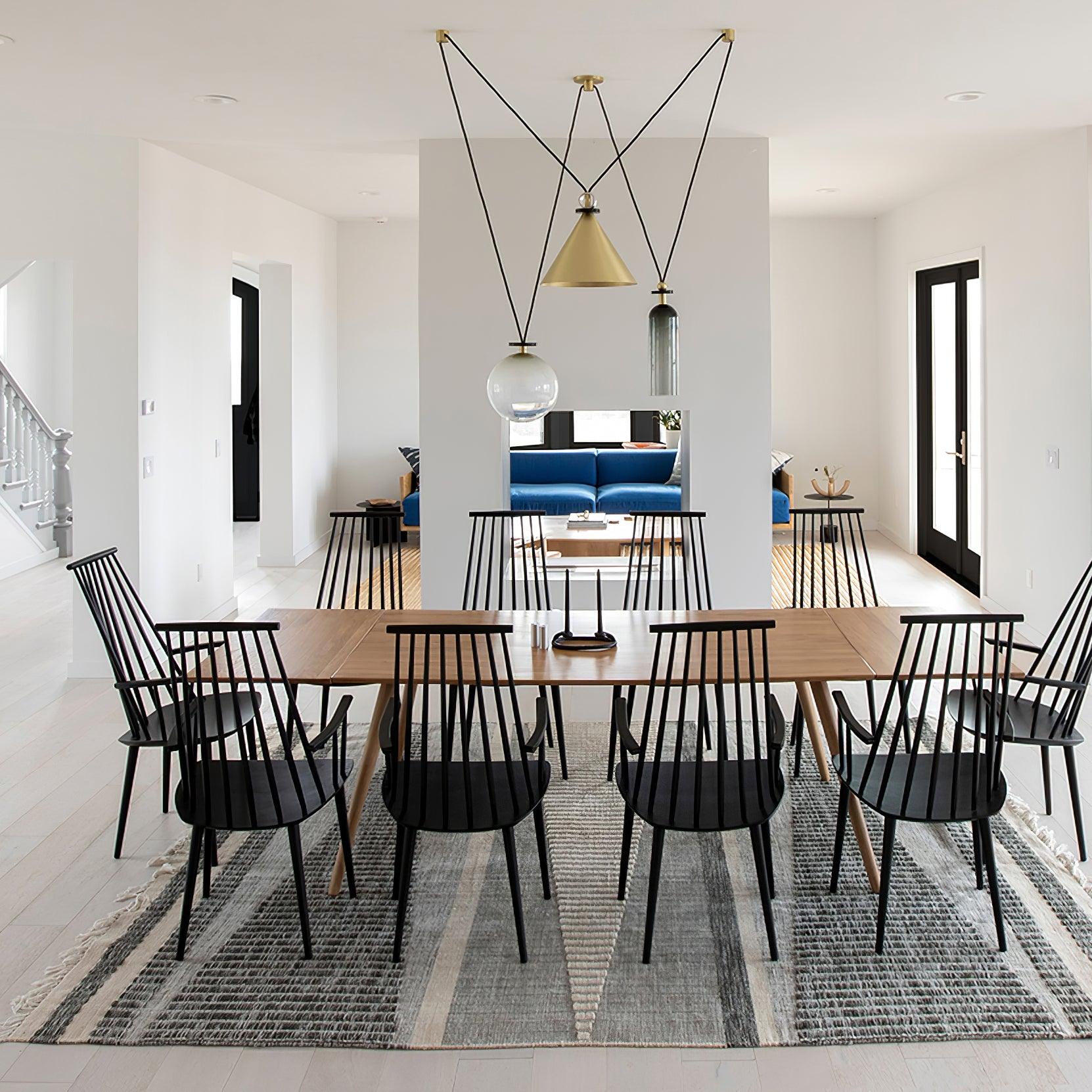 Modern Geometric Shape Art Chandelier - Elegant Ceiling Light Fixture for Living Room, Dining Room, and Bedroom Decor