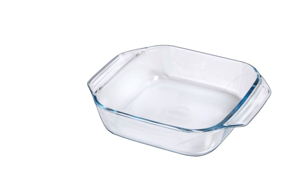 Durable Duralex Ovenchef® Tempered Glass Bakeware Set - 2.9 Quart Square Roaster & Baker (11
