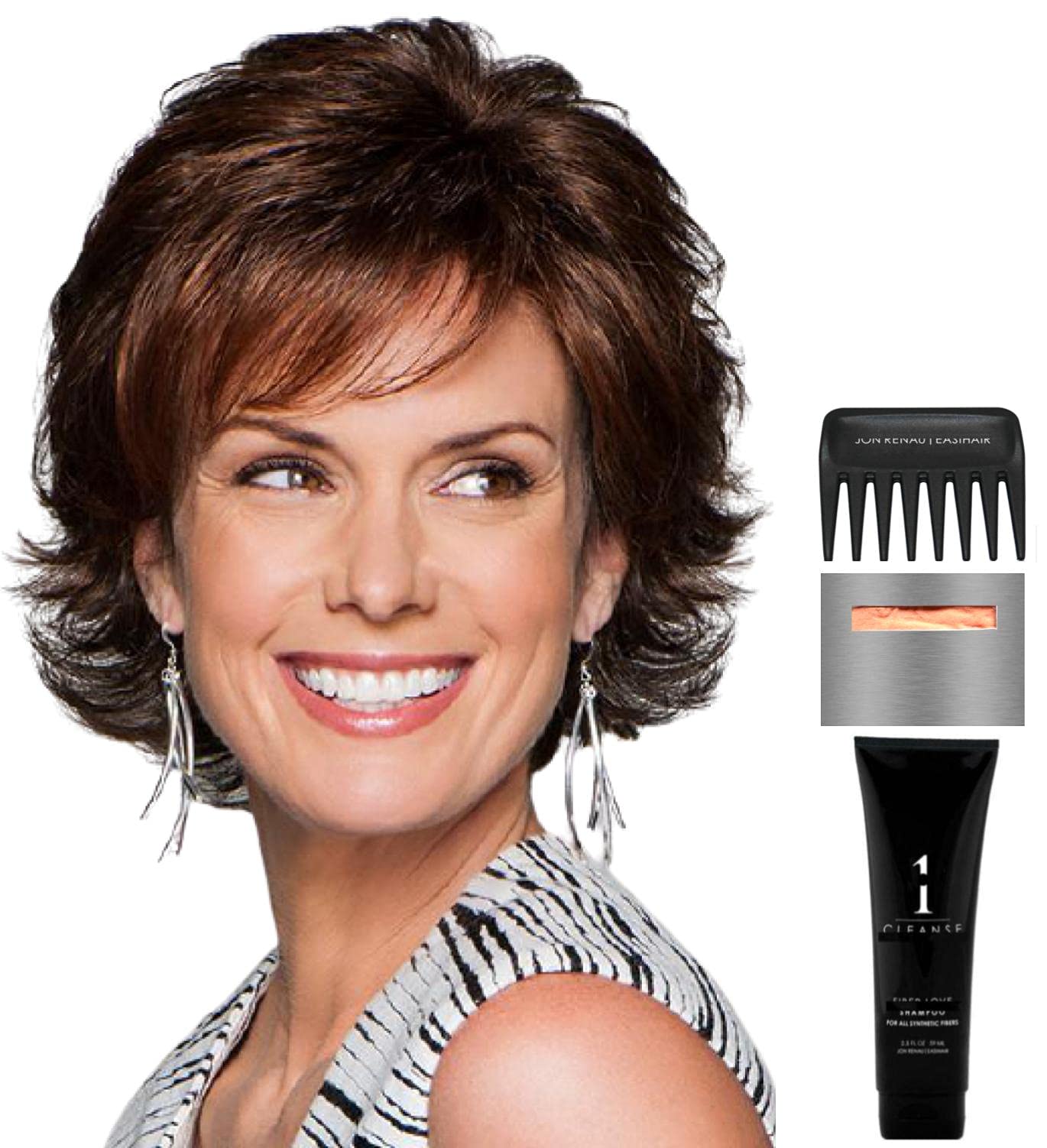 Gabor Carte Blanche Large Wig Bundle - 5 Piece Set with Wig Cap, Wide Tooth Comb, Travel Size Shampoo & Christy's Wigs Q&A Booklet (Color G20+) - Perfect for Cosplay, Costume Parties & Everyday Hair Replacement