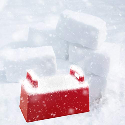 Superio Snow Brick Maker Kit - Build Igloos, Forts & Snow Blocks - Outdoor Winter & Sand Castle Toys for Kids & Adults - Perfect for Snow Play, Beach & Sandbox Activities (Red, 6-Pack)