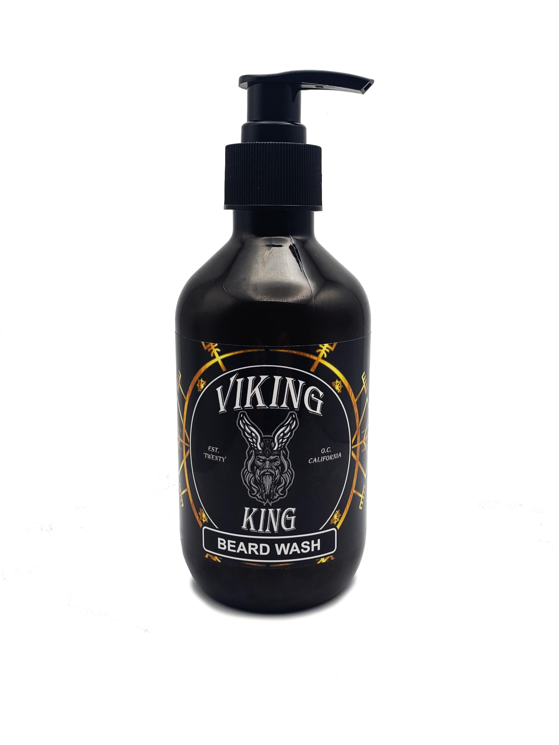 Viking King Beard Wash with Tea Tree & Mint - 300ml Natural Beard Shampoo for Men - Hydrating & Cleansing for Soft, Healthy Facial Hair - Perfect for Daily Grooming & Styling