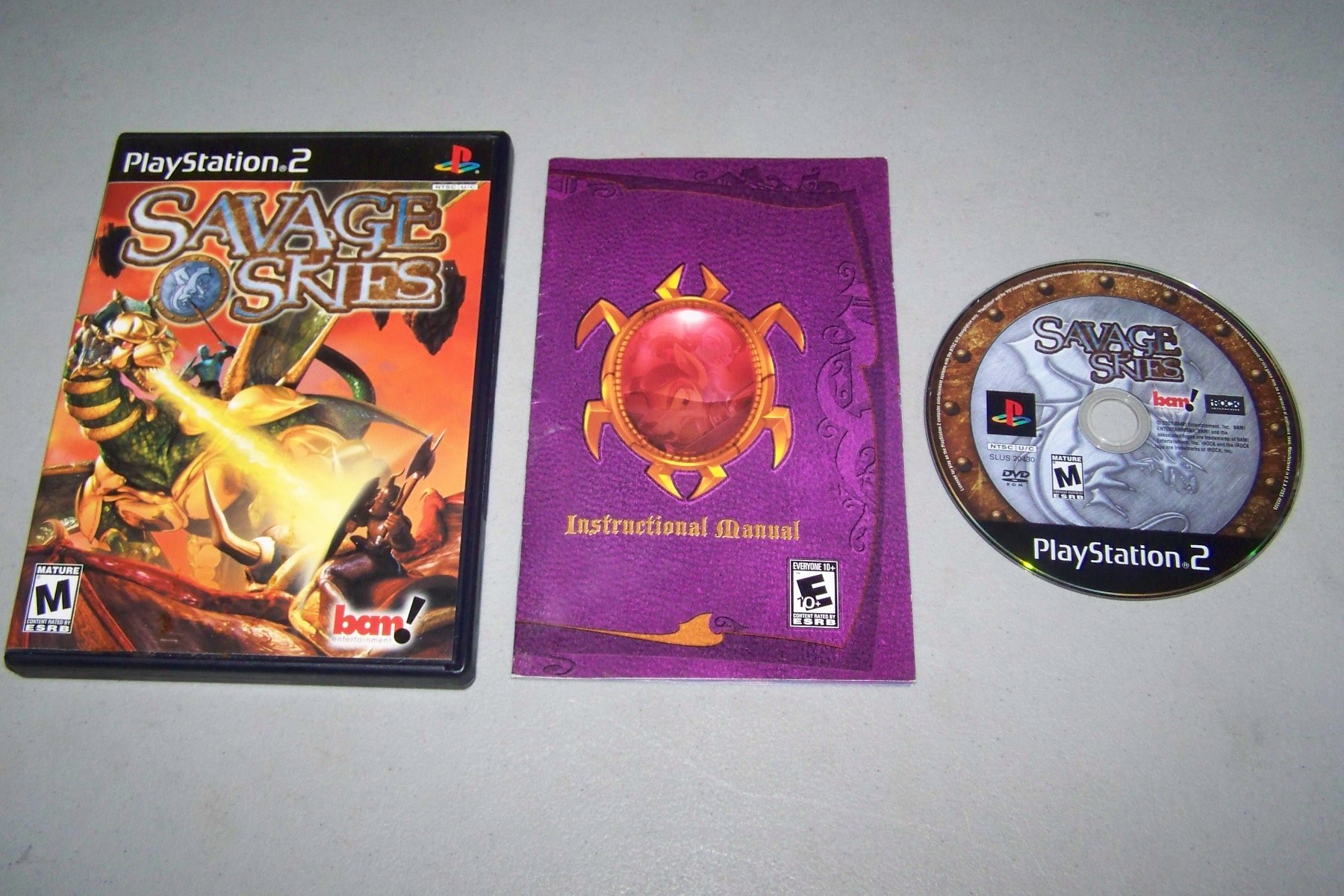 Savage Skies - Action Adventure Game for PlayStation 2 - Epic Dragon Battles & Aerial Combat - Perfect for Retro Gaming Enthusiasts & PS2 Collectors