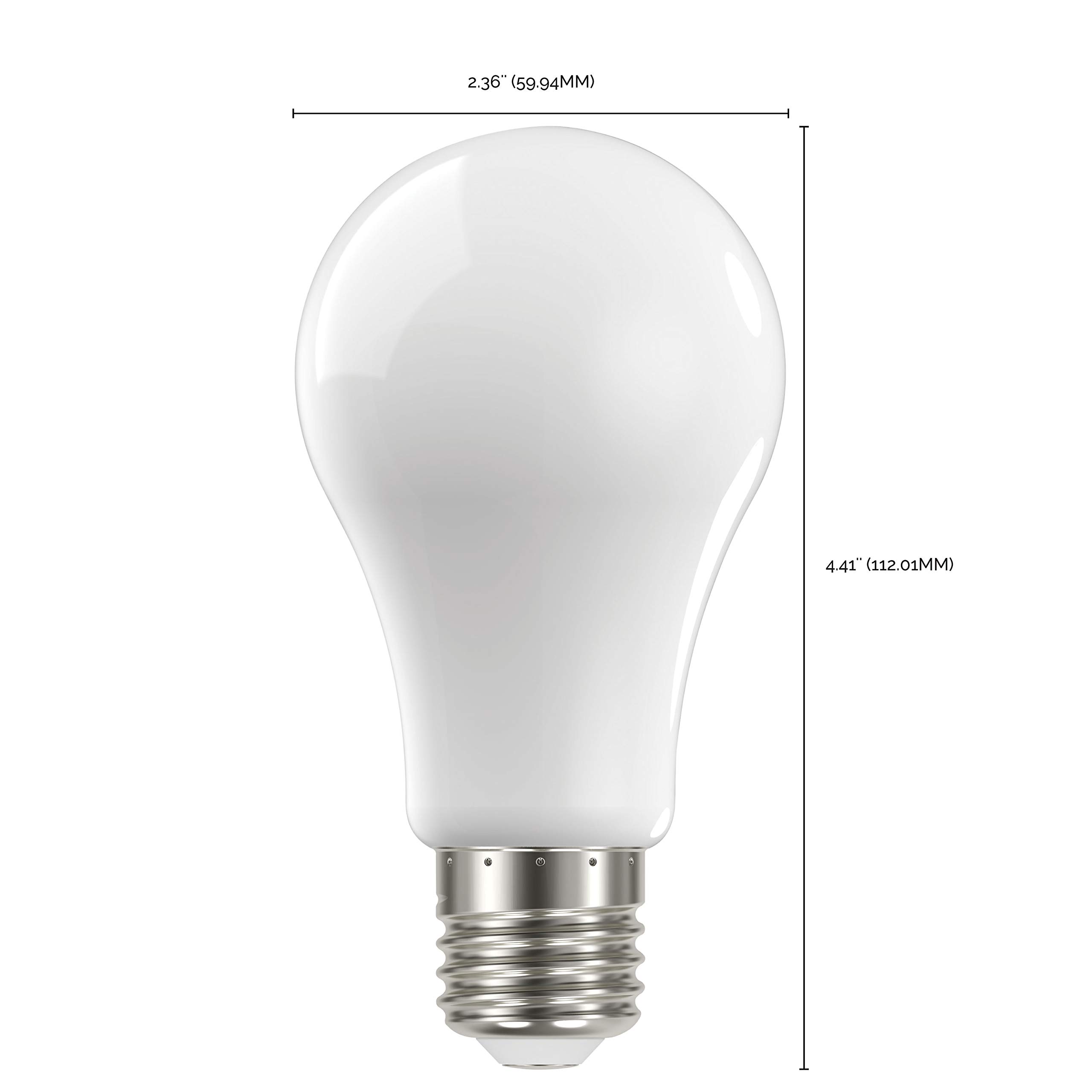 24 Pack Dimmable LED Filament Bulbs - Satco S12434, 13.5W A19 Soft White (3000K), 90 CRI, 120V - High Lumens for Home, Hotel, Retail & Office Lighting