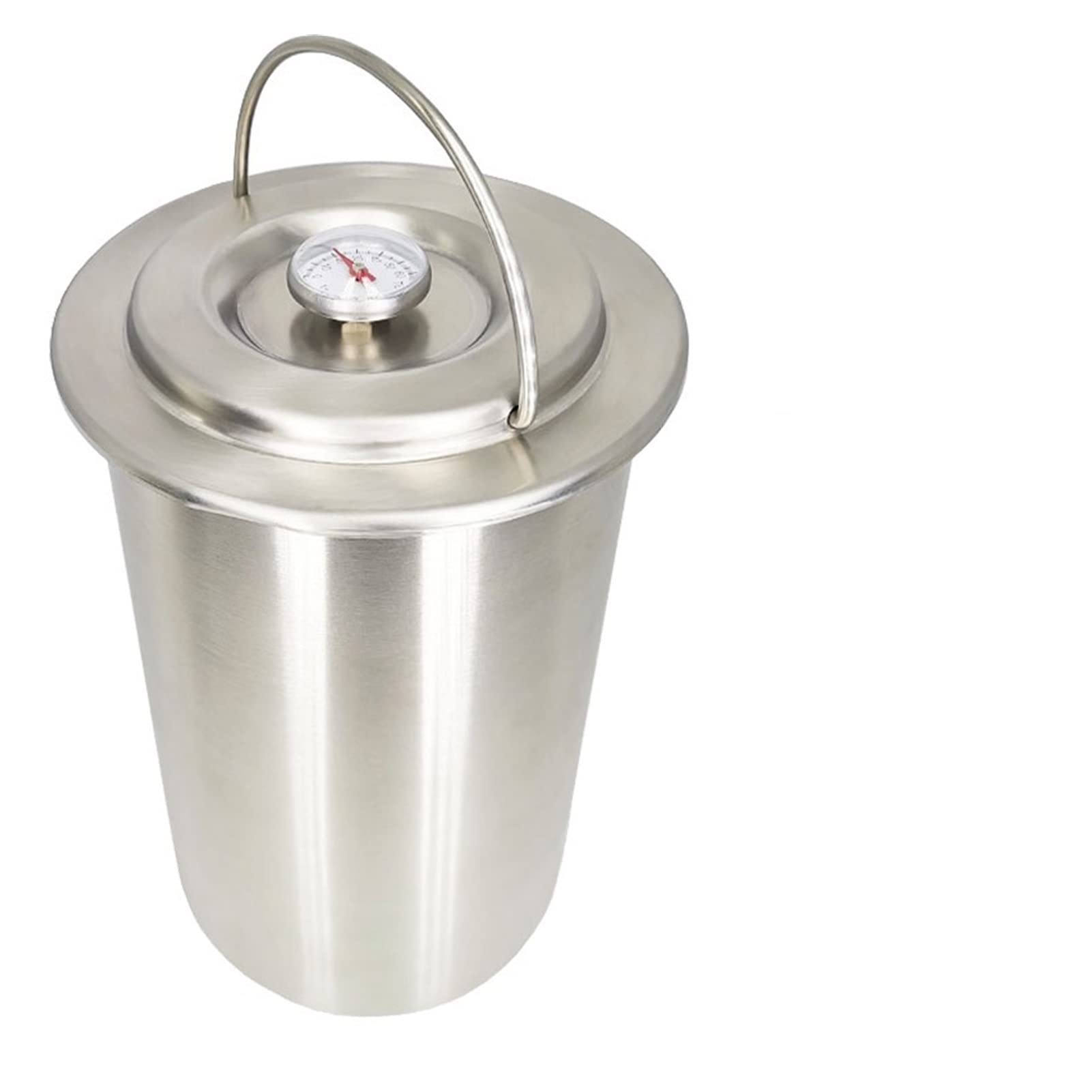 Premium 304 Stainless Steel Pie & Meat Press Maker with Thermometer - 100 Patty Papers Included - Professional Kitchen Baking & Cooking Tools for Homemade Pies, Burgers, Empanadas - Ideal for Home Chefs & Bakeries