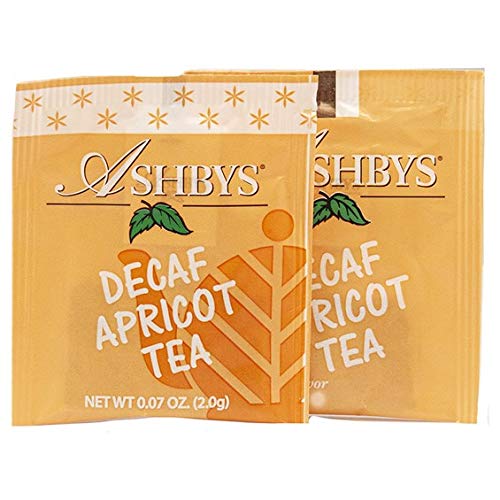 Organic Ashbys Apricot Decaf Tea Bags - 25 Count | Caffeine-Free Herbal Tea for Relaxation & Evening Sipping | Perfect for Stress Relief & Bedtime Routine