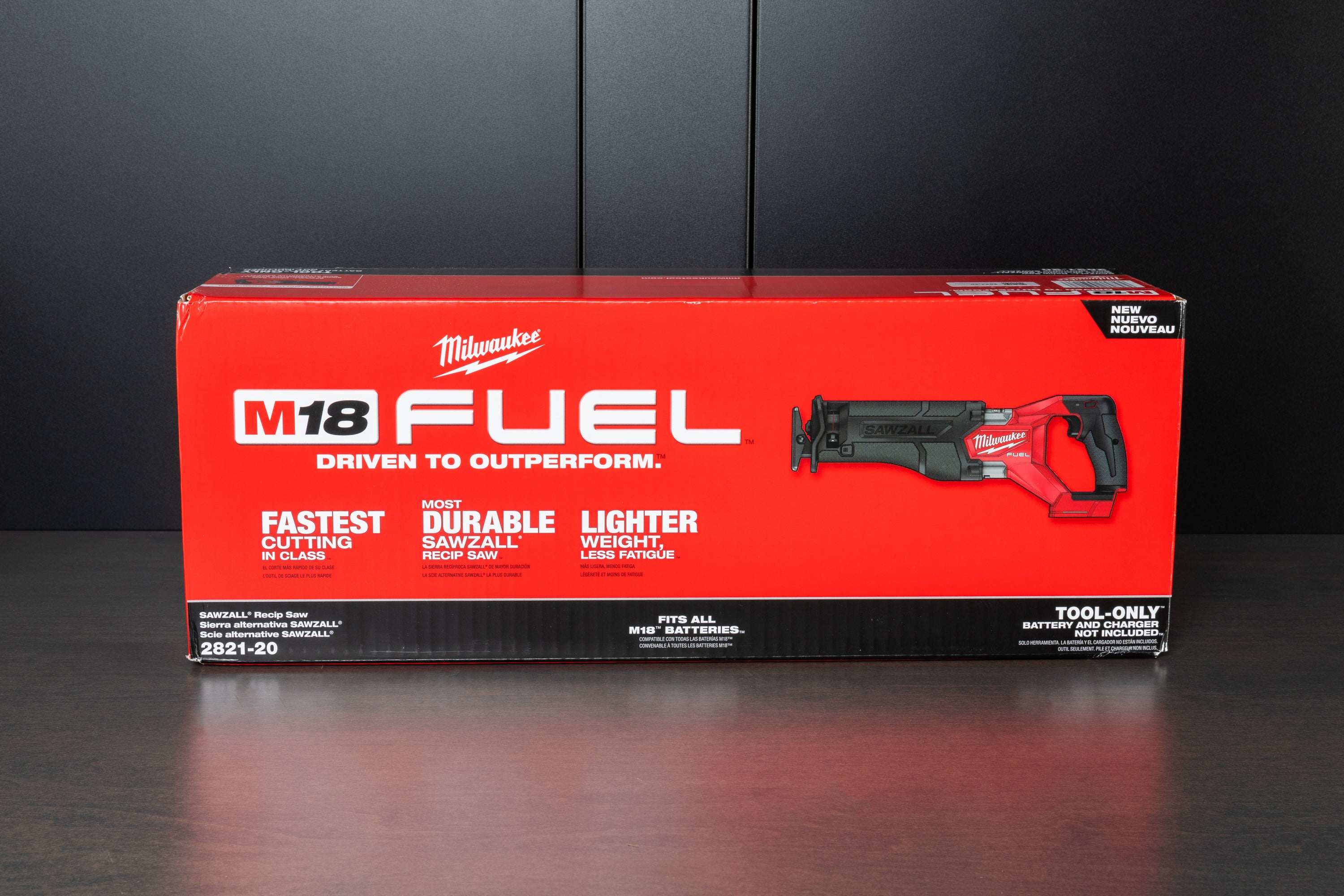 Milwaukee M18 Fuel SAWZALL® Reciprocating Saw - Cordless Power Tool with Brushless Motor for Wood & Metal Cutting - Perfect for Construction, Demolition & DIY Projects