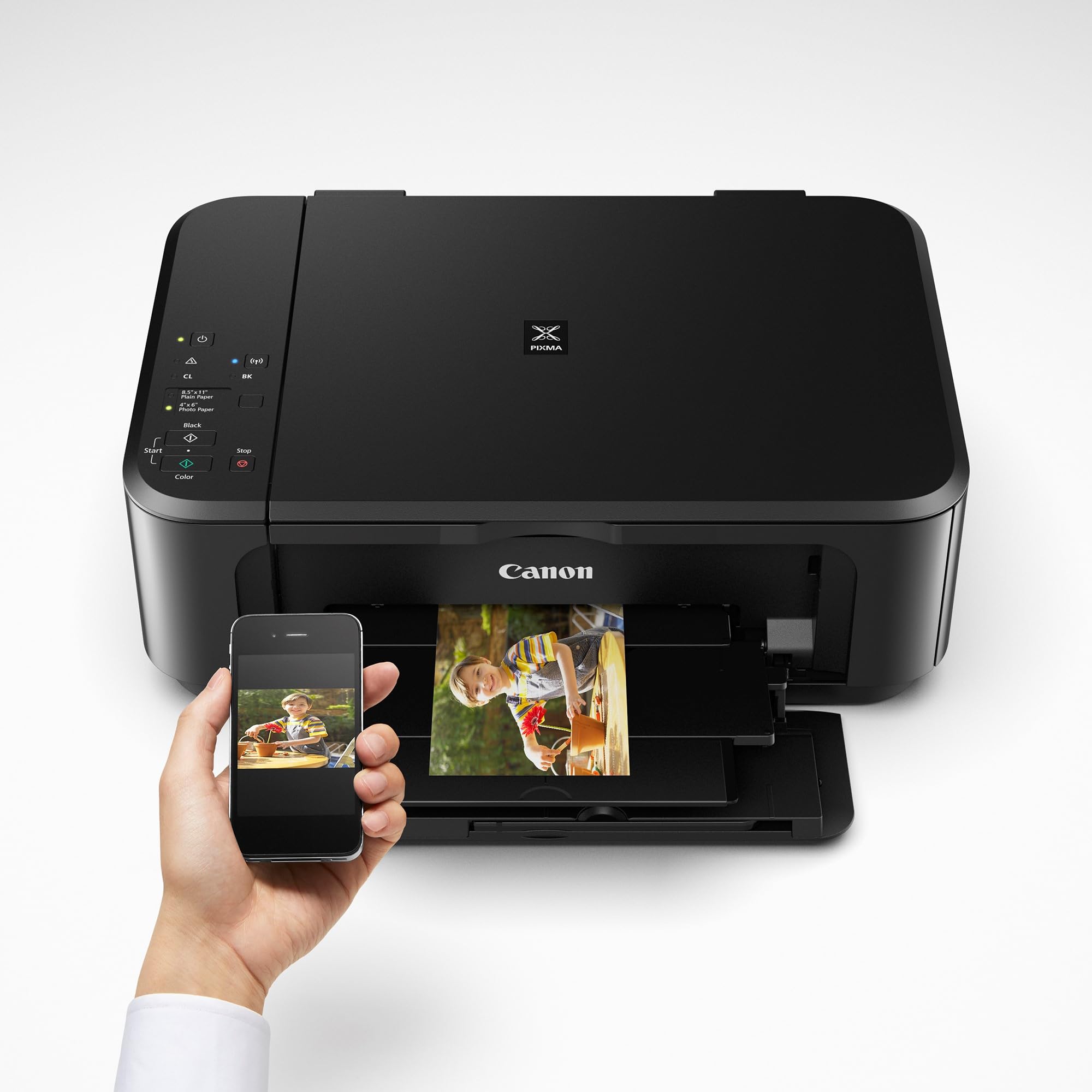 Canon Pixma MG3620 Wireless All-in-One Color Inkjet Printer | Mobile & Tablet Printing | Home Office & School Use | Black