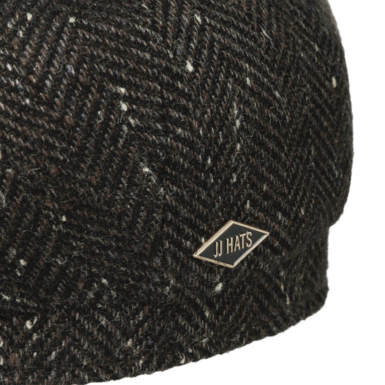 JJ Hats Premium 8-Panel Herringbone Kashmir/Silk Cap - Stylish Unisex Baseball Hat for Outdoor Sports & Casual Wear