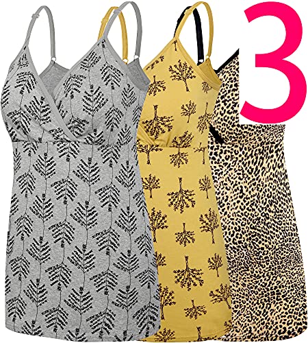 Grey Print/Leopard Print/Yellow Print