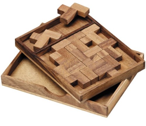 11 F's Puzzle - Wooden Brain Teaser & Logic Game for Adults & Kids - Perfect for Family Game Night, Office Stress Relief & Cognitive Training