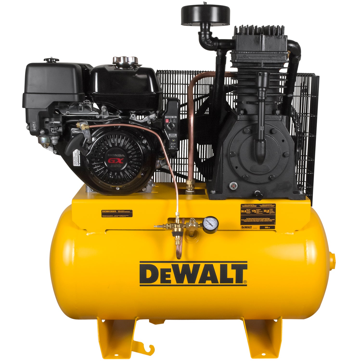 DeWALT DXCMH1393075 30 Gallon 175 PSI Horizontal Truck Mount Air Compressor - Heavy Duty for Construction, Auto Repair & Industrial Use