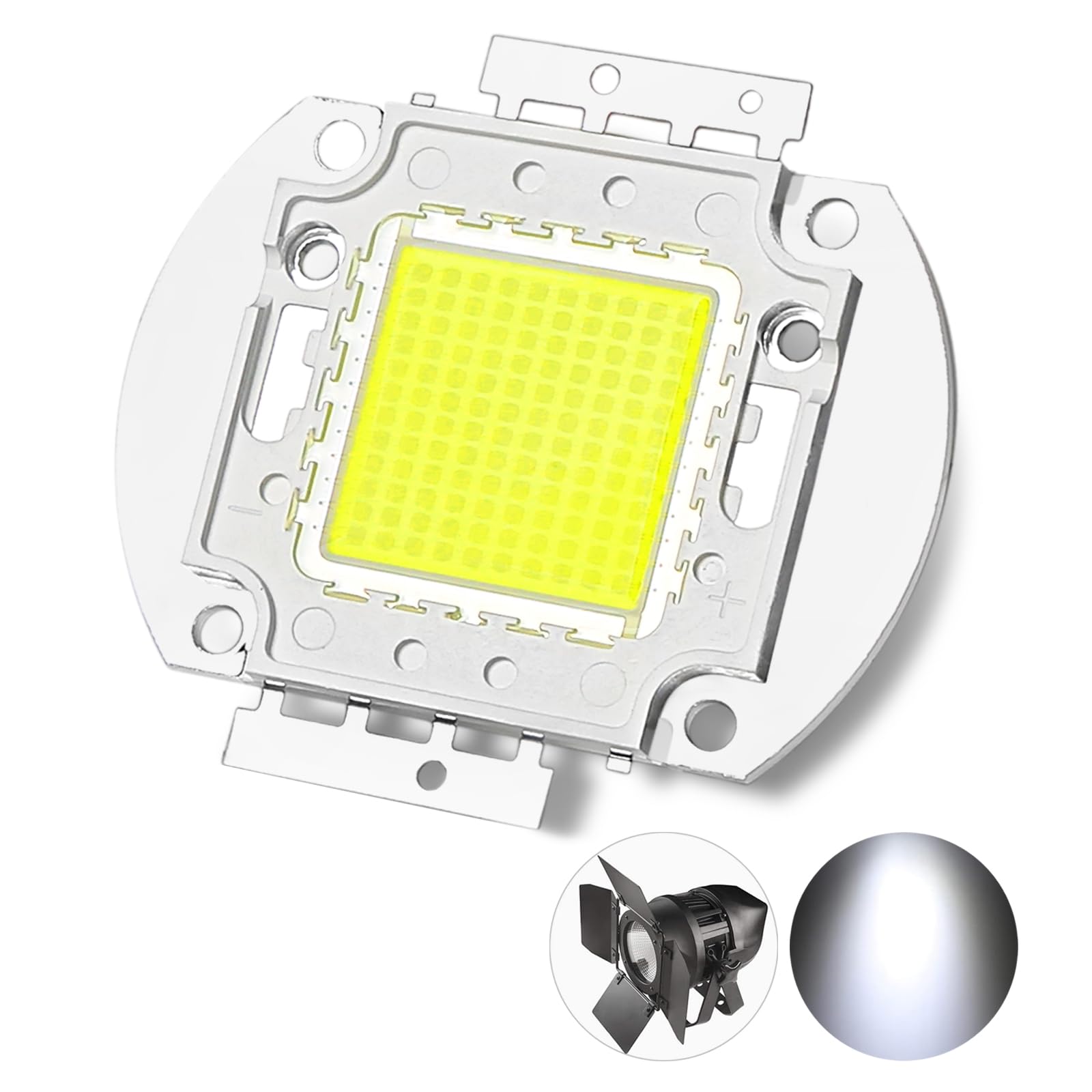 200W 6500K Cool White LED SMD COB Integrated Light Source - High Power LED Beads & Chips for Stage Lighting, DJ Lights, and Professional Studio Equipment