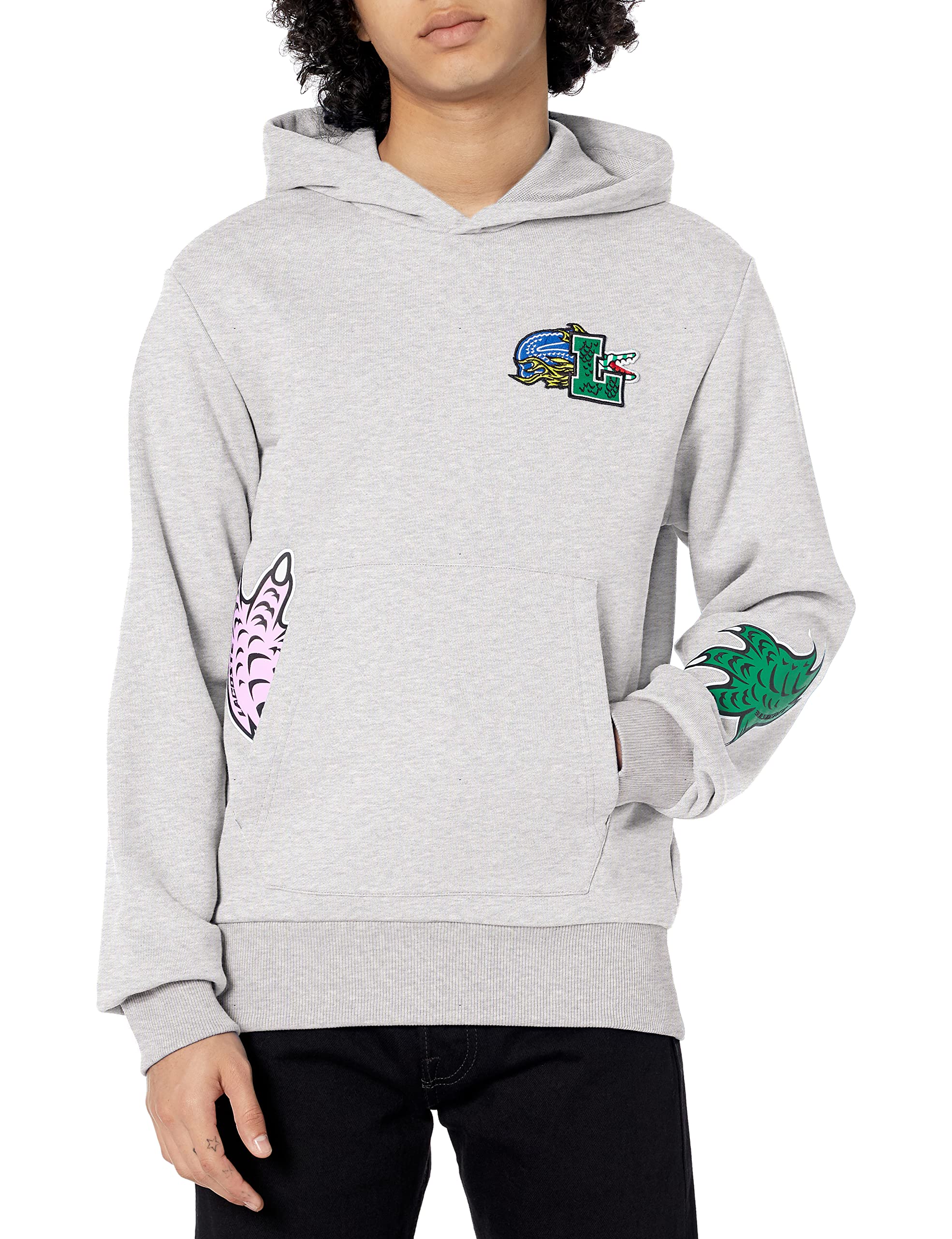 Lacoste Men's Comic Effect Print Hoodie - Stylish & Comfortable Pullover for Casual Wear, Street Fashion & Everyday Outfits