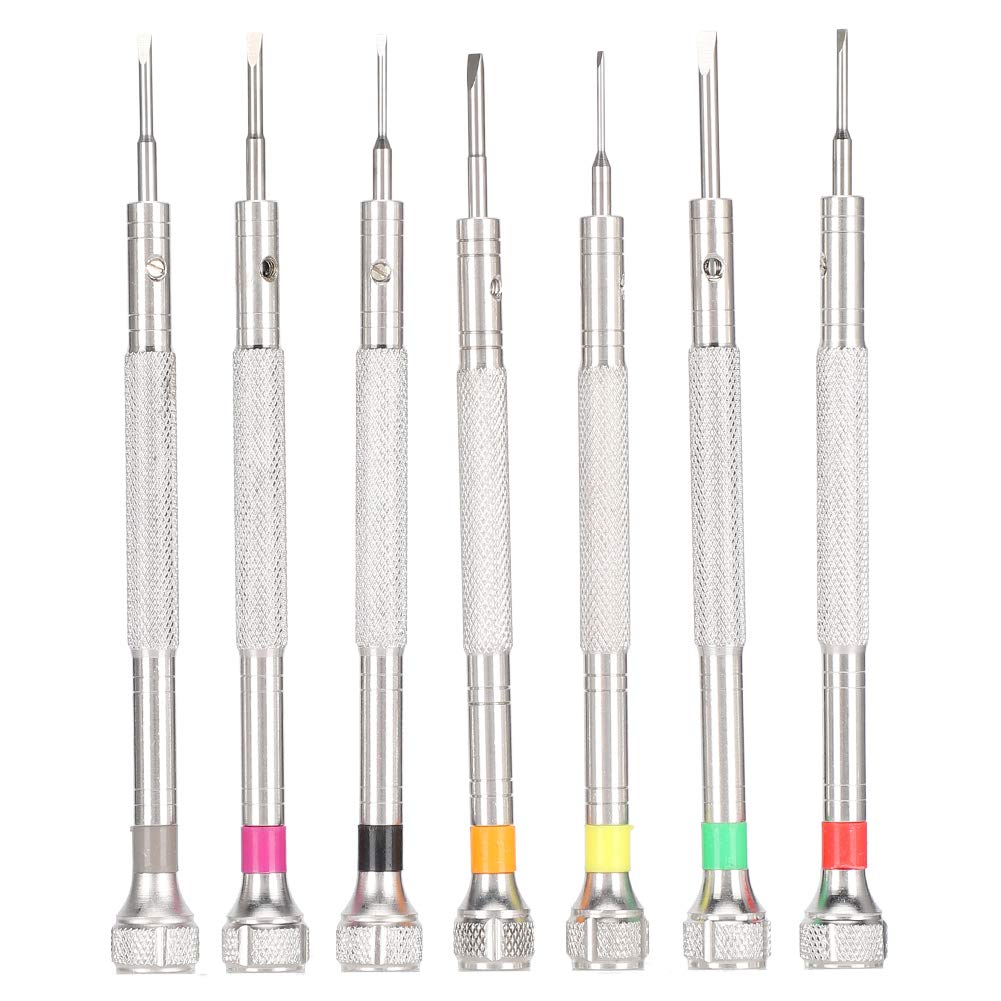 Professional 7-Piece Watch & Eyeglass Repair Tool Kit - Stainless Steel Precision Screwdriver Set for DIY Watch, Sunglass, and Jewelry Repair | Perfect for Home, Travel & Professional Use