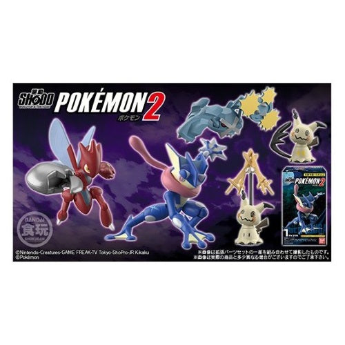 Pokemon Shodo Vol. 2 Bandai 3 Inch Mini Action Figure Set - Collectible Pikachu & Charizard Figures for Display, Gifts & Pokemon Battles