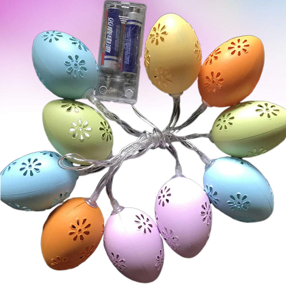 INOOMP Easter LED Fairy Lights Set - Window Hanging Decor, Tree Ornaments & Egg Lights for Easter Home Decorations | Perfect for Indoor/Outdoor Easter Party, Spring Festival & Holiday Lighting