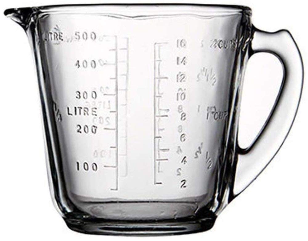 Premium Glass Measuring Jugs for Baking & Cooking - 4 Cup (32oz) Large Measuring Cups with Spout & Handle - Essential Kitchen Utensils for Liquid & Dry Ingredients - Perfect for Baking, Meal Prep & Coffee Brewing