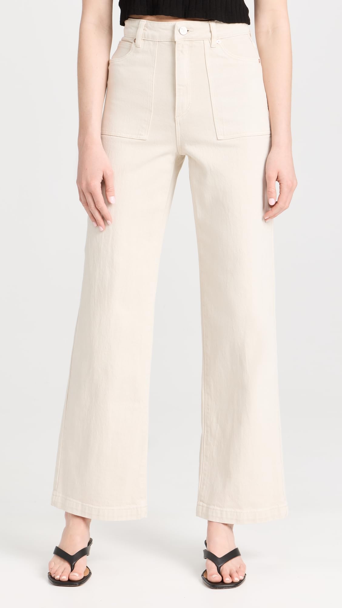 Women's High Waist Wide Leg Jeans - 94% Cotton Stretch Denim for Comfort & Style | Perfect for Casual Wear, Office & Night Out