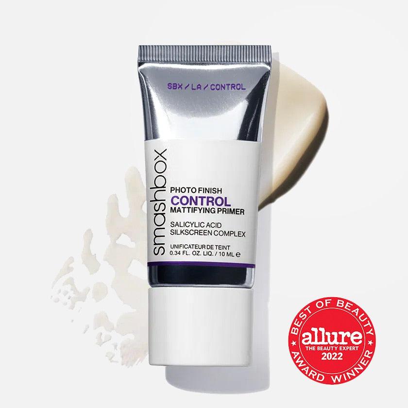 Smashbox Photo Finish Control Mattifying Primer - Oil-Free Face Primer for Flawless Makeup - Perfect for Oily Skin & Long-Lasting Makeup Application