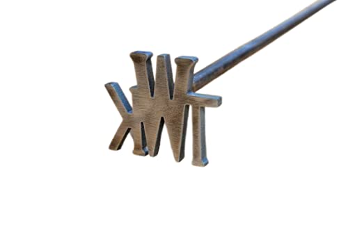 Custom Monogram Branding Iron - Personalized Wood & Leather Branding Tool - Perfect for DIY Crafts, Woodworking, and Father's Day Gifts - Great for Wood Burning, Leather Crafting, and Homemade Projects