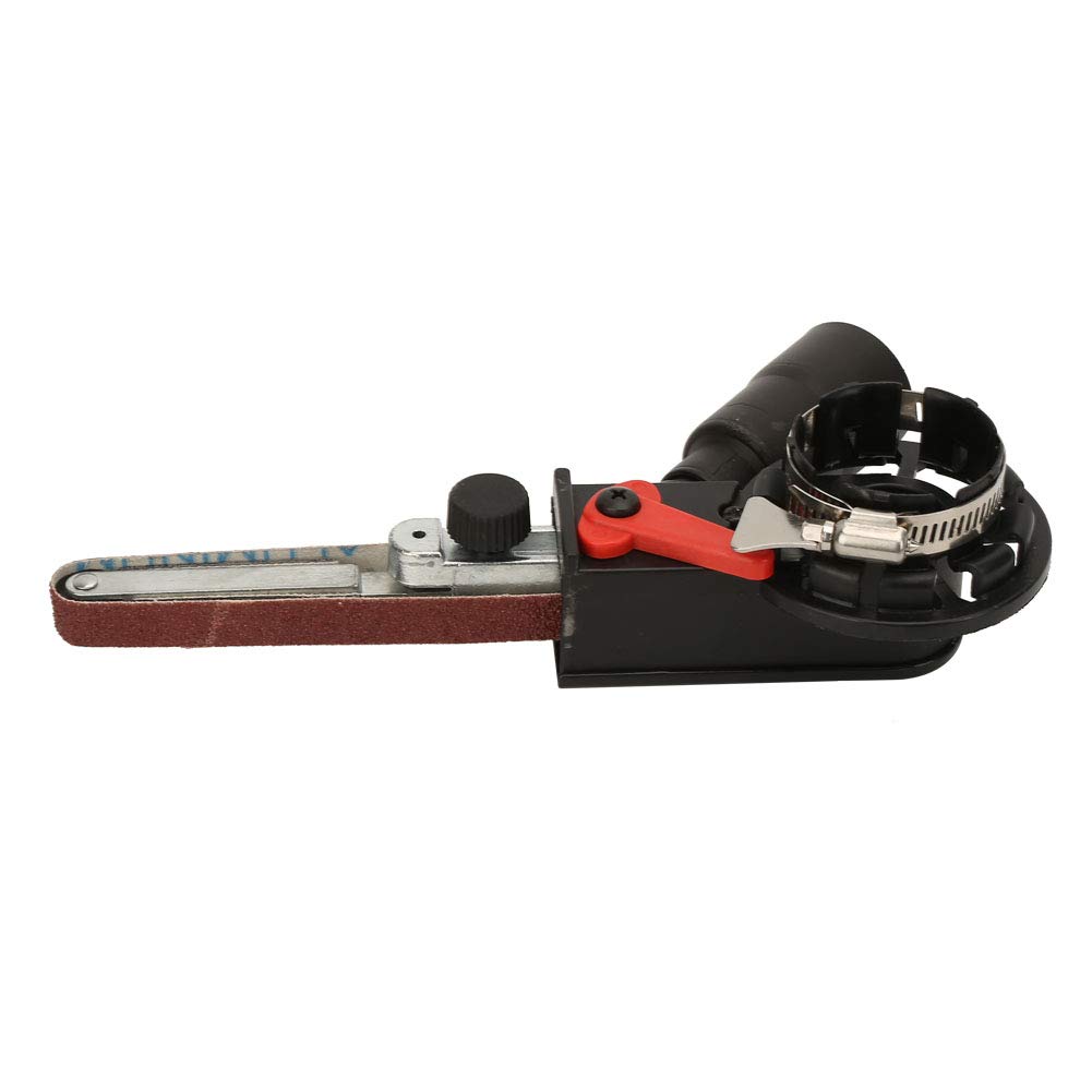 Durable Electric Mini Angle Grinder with 15mm Sanding Belt - Professional Ergonomic Tool for Home Crafts & DIY Projects (M10) - Perfect for Woodworking, Metal Polishing & Surface Finishing