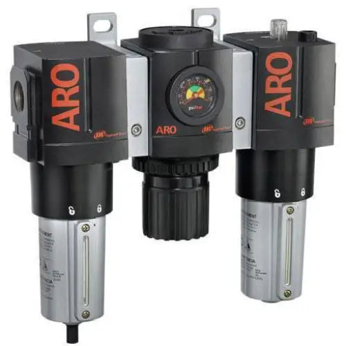 1/2in Female NPT IR Combination Units with Gauge (FRL) - Ideal for Air Compressor Systems, Pneumatic Tools & Industrial Applications