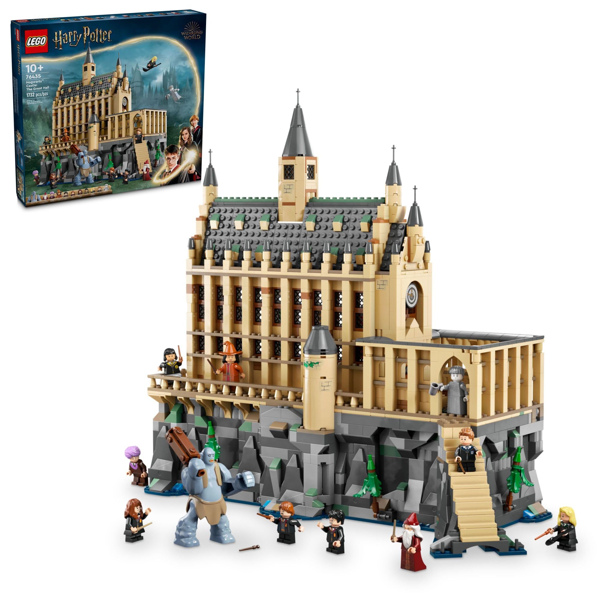 LEGO Harry Potter Hogwarts Castle: The Great Hall Building Set with 11 Minifigures (76435) | Magical Collectible Toy for Kids & Adults | Perfect Gift for Harry Potter Fans | Great for Playtime, Display & Themed Birthday Parties
