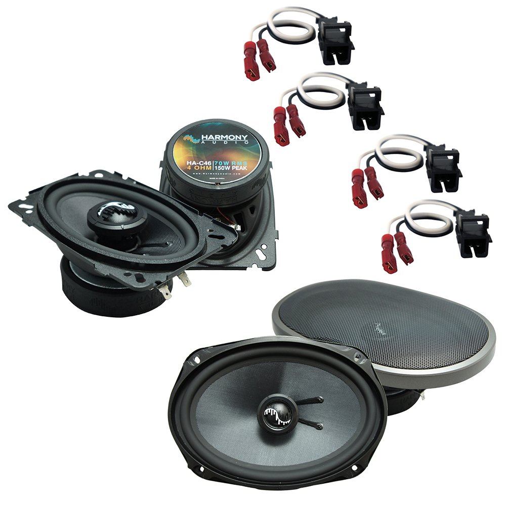 Premium Harmony Audio HA-C46 & HA-C69 Speaker Bundle – Direct Replacement for 2004-2005 Chevy Malibu Classic | Factory Speaker Upgrade for Enhanced Car Audio System | Perfect for Road Trips & Daily Commutes