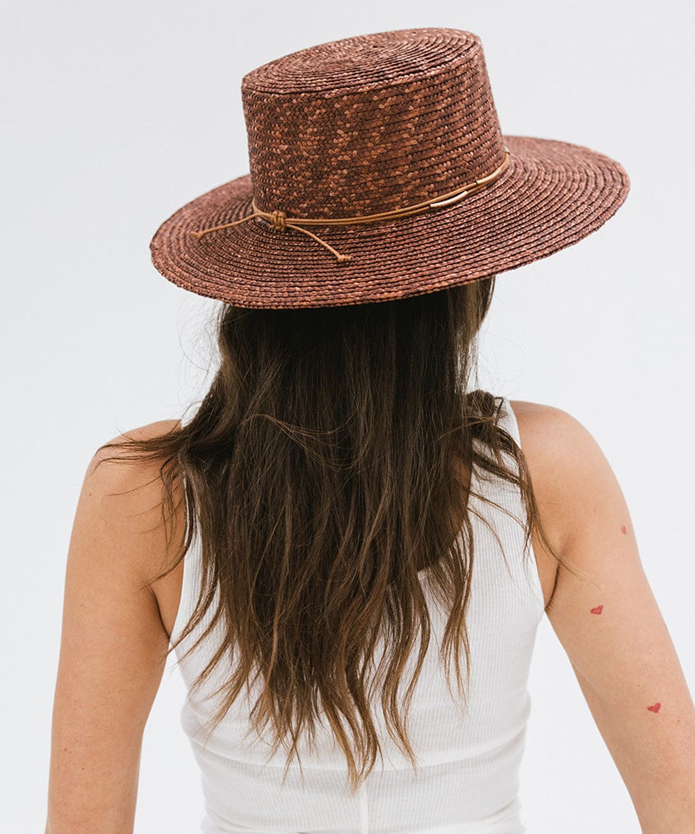 Stylish Capri Short Brim Boater Straw Hat for Women - Summer Beach Vacation, Garden Party & Outdoor Fashion Accessory