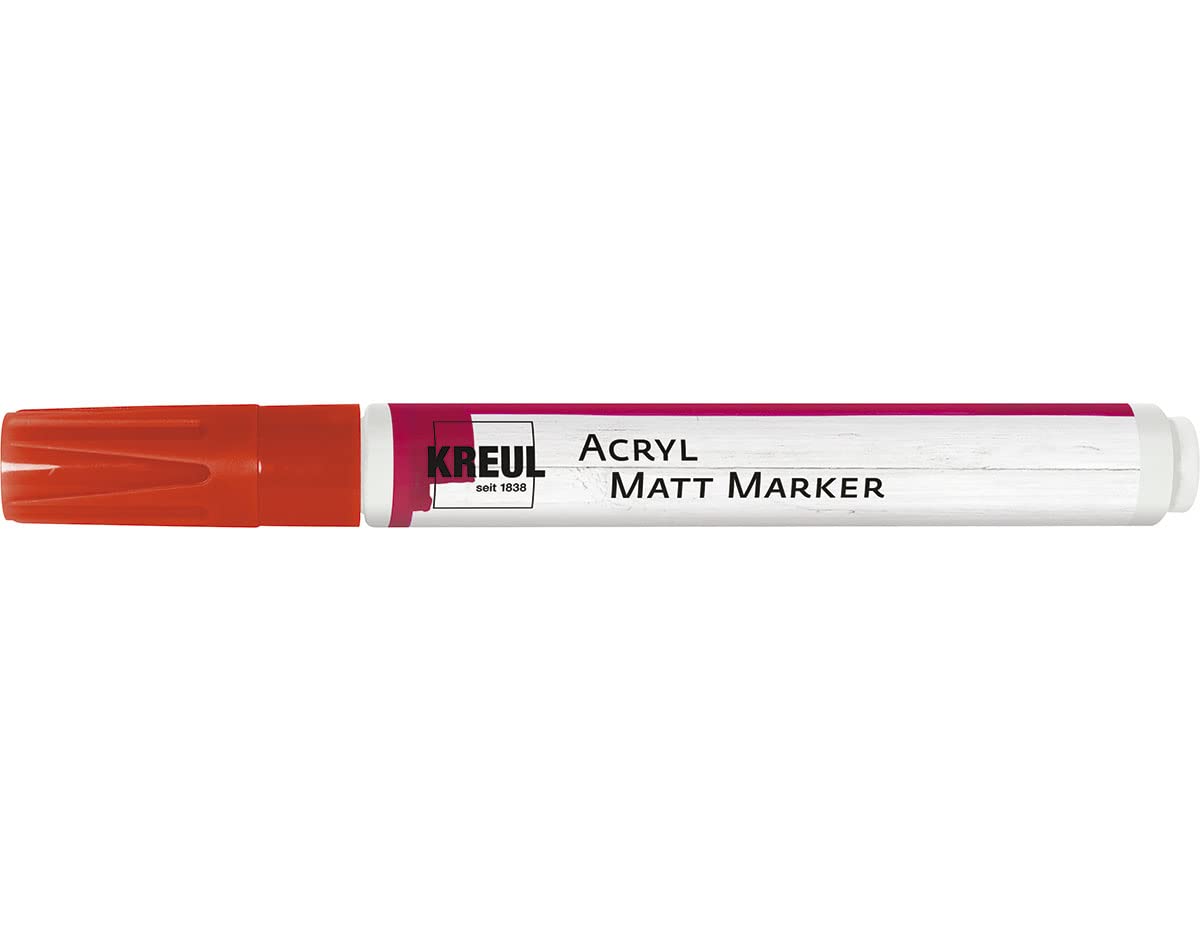 Red Frosted Acrylic Marker - Premium 46234 Art Marker for DIY Crafts, Signage & Window Writing - Ideal for Artists, Teachers & Crafters