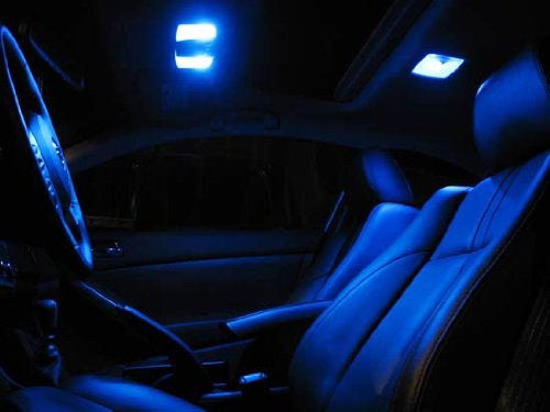 2 Pack Blue 6 SMD LED Bulbs for Car Interior Dome Lights - 1.72