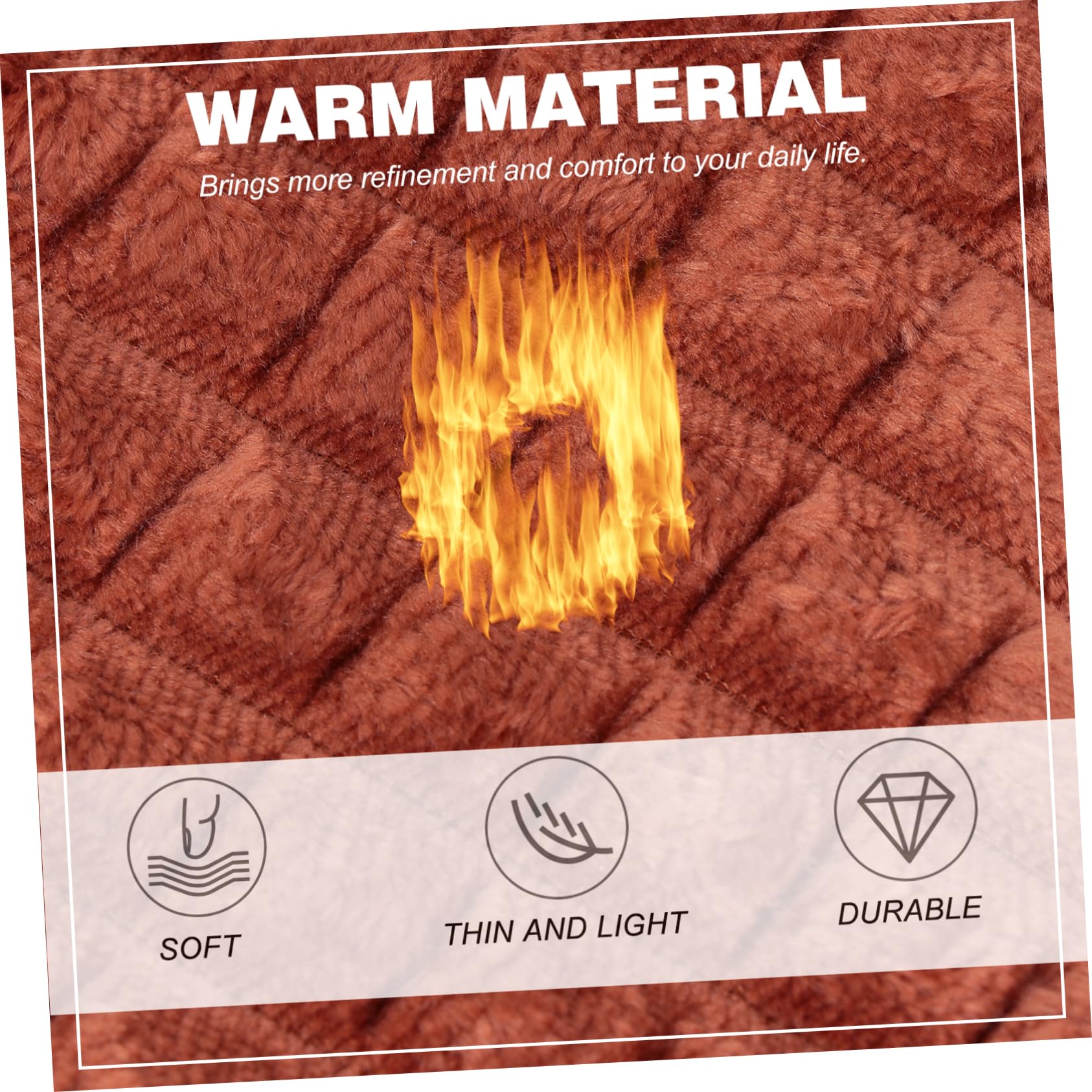 EXCEART Heated Toilet Seat Cover - Soft Flannel Warmer Pad with Zipper for Elongated Toilet | Winter Bathroom Comfort | Home & RV Use