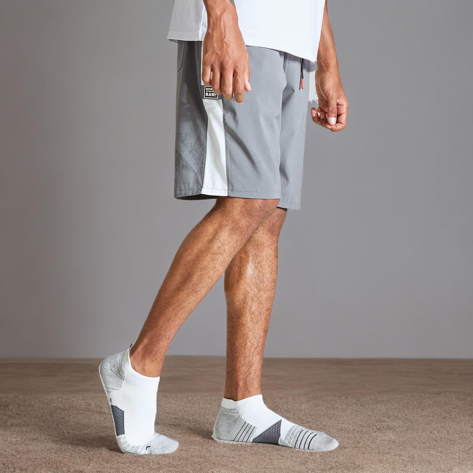WANDER Men's Athletic Running Socks - 7 Pairs Thick Cushioned Ankle Socks for Sports & Workout (Sizes 6-9/10-12/12-14) - Perfect for Jogging, Gym & Outdoor Activities