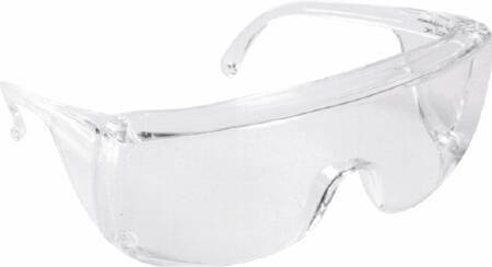Molnlycke 1702 Protective Safety Glasses - Clear Lens, Universal Fit, 30 Pack/Case - Ideal for Lab Work, Construction & Healthcare Professionals